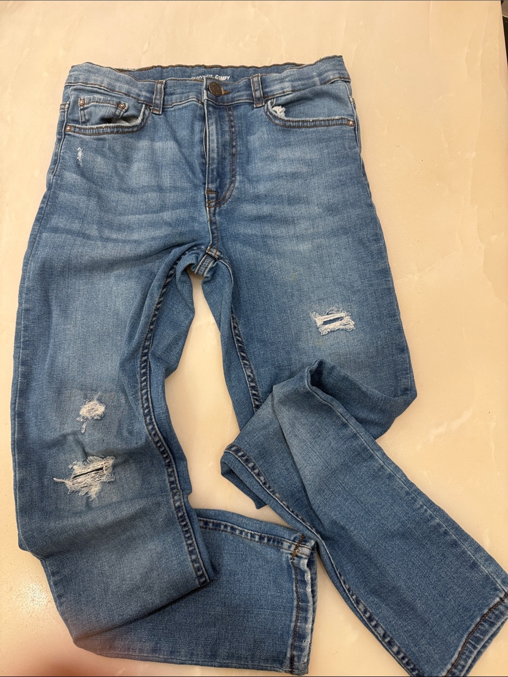 Zara Blue Distressed Kids Jeans